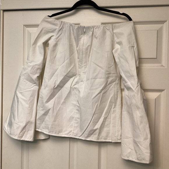 💥PRICE DROP💥 Ellery Cyril Off The Shoulder White Long Bell Sleeve - Picture 6 of 9